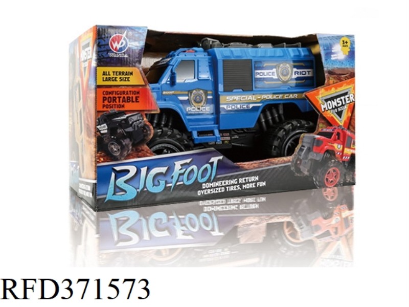 INERTIA MONSTER POLICE PORTABLE CAR 1:10