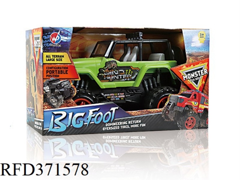 INERTIA MONSTER DINOSAUR WRANGLER PORTABLE CAR 1:10