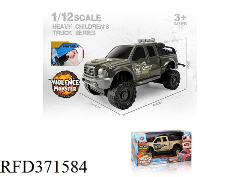 INERTIA MILITARY PICKUP TRUCK 1:12