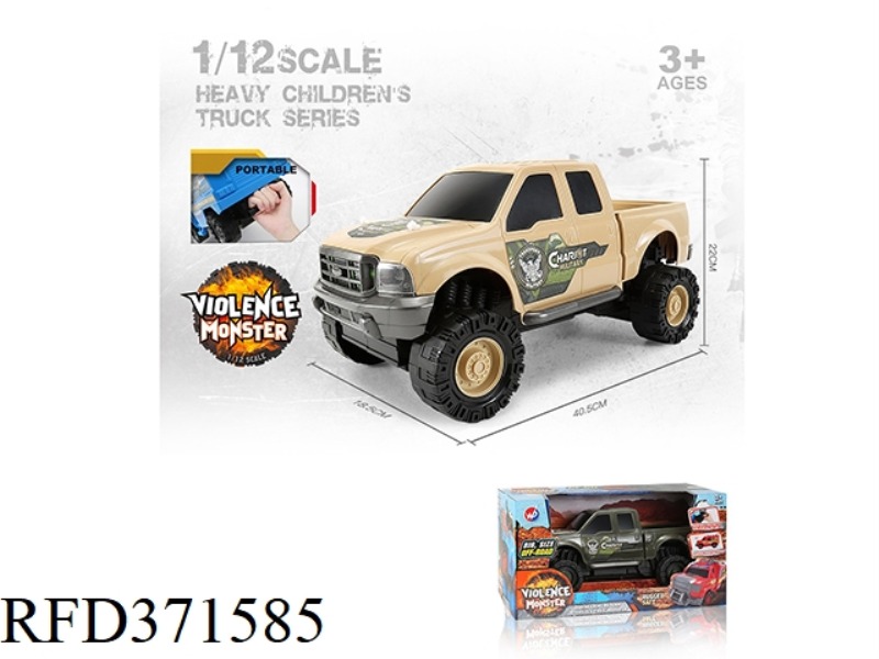 INERTIA MILITARY PICKUP TRUCK 1:12