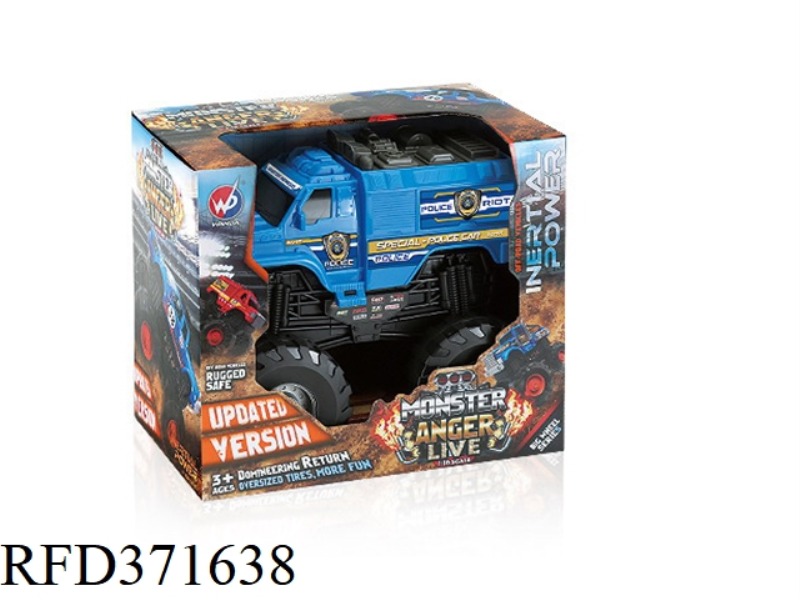 INERTIA MONSTER ARMORED POLICE CAR 1:16