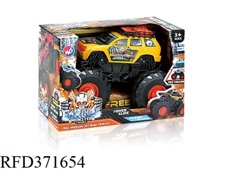 FRICTION MONSTER JEEP 1:18