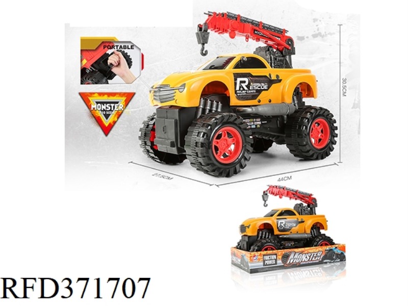 INERTIA MONSTER ROAD RESCUE CRANE HAND TRUCK 1:10