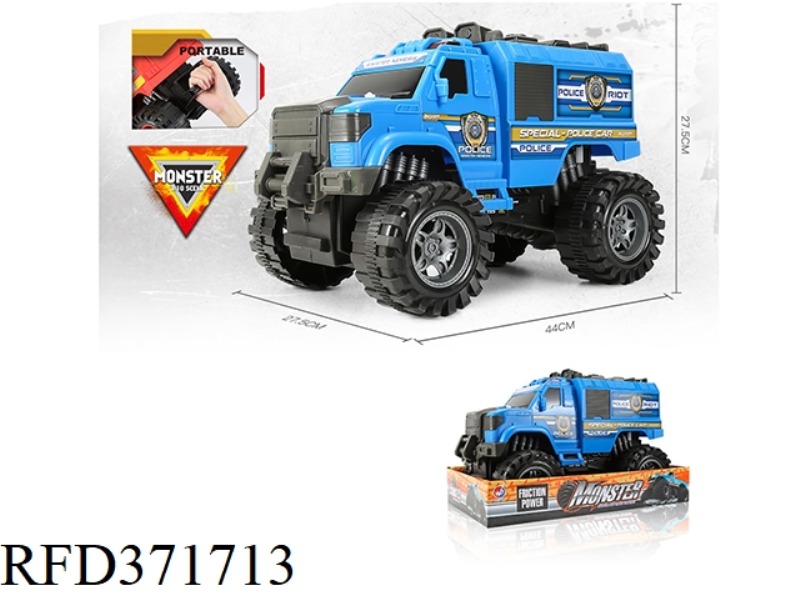 INERTIA MONSTER POLICE PORTABLE CAR 1:10