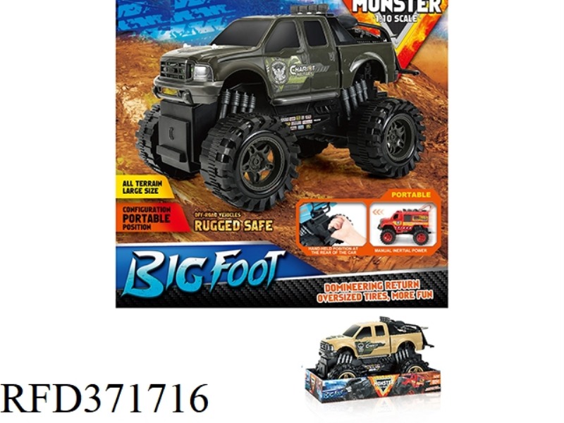 INERTIA MONSTER MILITARY PICKUP TRUCK 1:10
