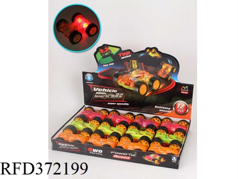 INERTIAL DOUBLE-SIDED DUMP TRUCK (WITH LIGHTS)12PCS