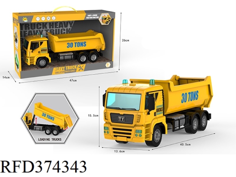 INERTIAL SOUND AND LIGHT DUMP TRUCK