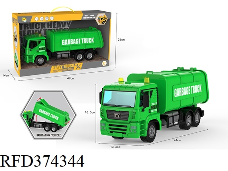 INERTIAL SOUND AND LIGHT SANITATION VEHICLE