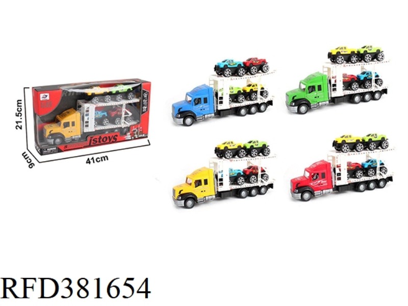 INERTIAL FLATBED TRUCK TOW 4 CARS