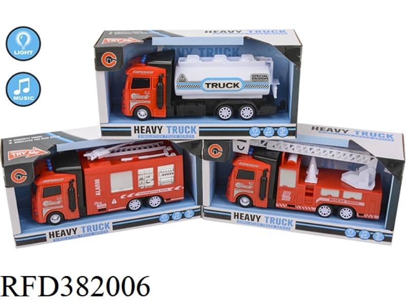 MUSIC LIGHT INERTIAL FIRE TRUCK