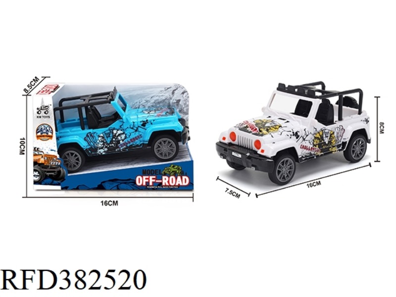 1:28 JEEP GRAFFITI FRICTION CAR