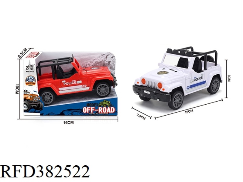 1:28 JEEP POLICE CAR INERTIA CAR