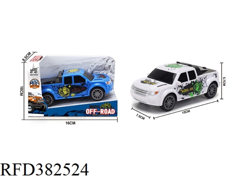 1:28 PICKUP GRAFFITI FRICTION CAR