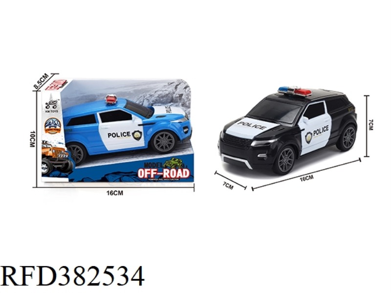 1:28 LAND ROVER POLICE CAR INERTIA CAR