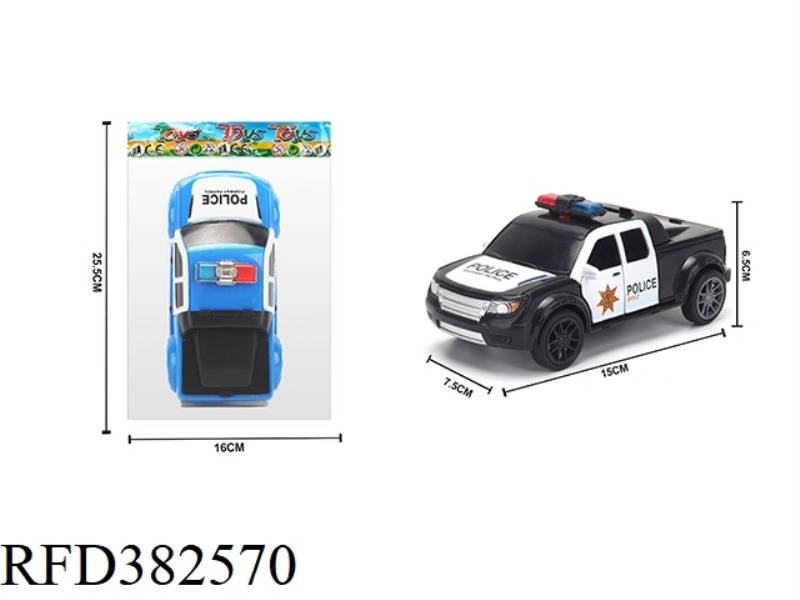 1:28 PICKUP POLICE CAR INERTIAL CAR BAG