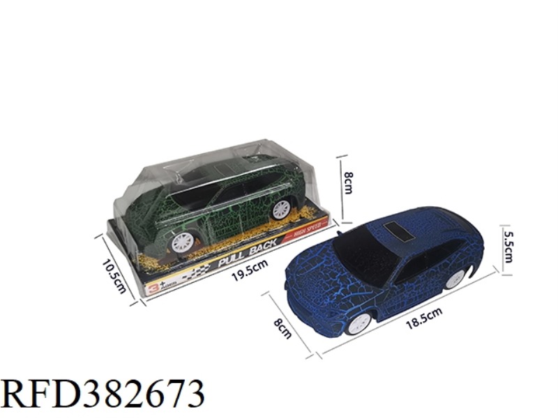 19.5 CM CRACK INERTIA SIMULATION CAR/2 COLORS MIXED