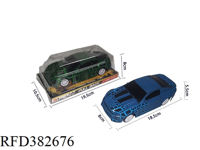 19.5 CM CRACK INERTIA SIMULATION CAR/2 COLORS MIXED