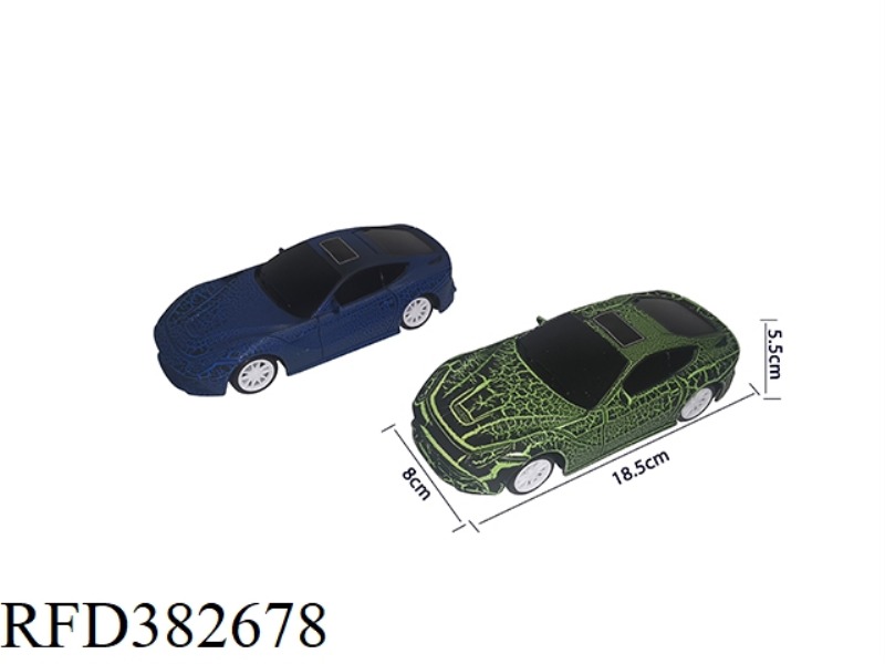 19.5 CM CRACK INERTIA SIMULATION CAR/2 COLORS MIXED