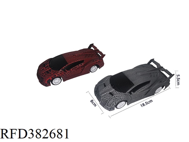 19.5 CM CRACK INERTIA SIMULATION CAR/2 COLORS MIXED