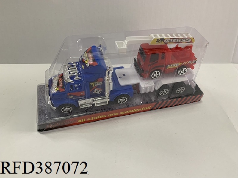 INERTIAL TRACTOR + PULL BACK FIRE TRUCK