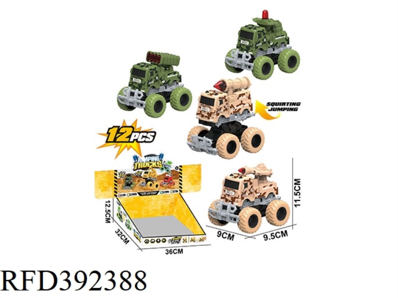 INERTIAL COLLISION DEFORMATION BIG WHEELER MISSILE VEHICLE