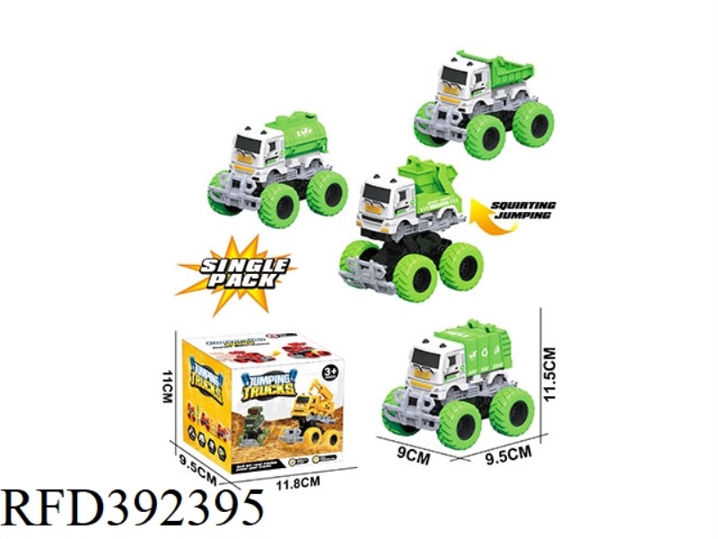 INERTIAL IMPACT DEFORMATION OF LARGE WHEELER SANITATION VEHICLE