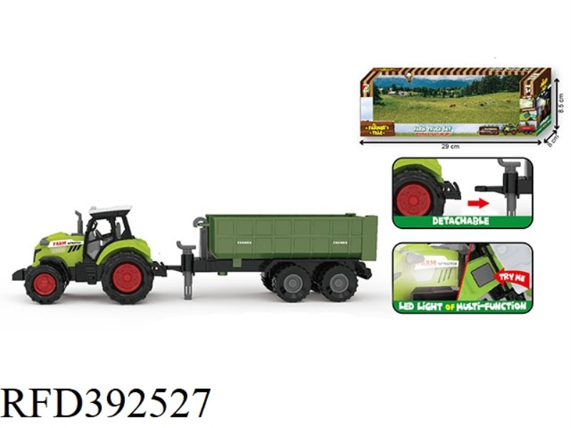 SLIDING FARMER DUMP TRUCK WITH LIGHT AND SOUND EFFECTS