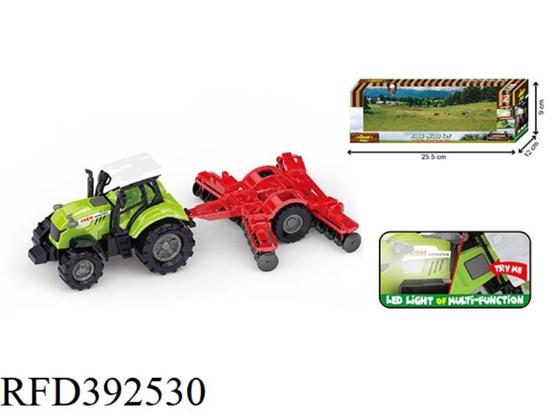 SLIDING FARMER PLOWING CART WITH LIGHT AND SOUND EFFECTS