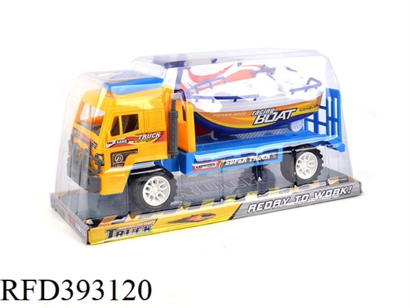 FRICTION SHOP TRUCK WITH FRICTION SAILBOAT