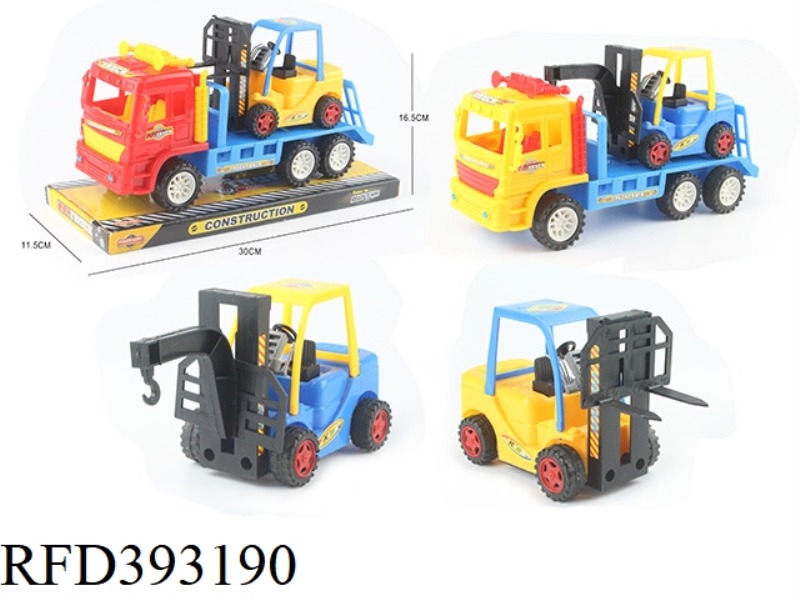 INERTIAL TRAILER LOADED FORKLIFT