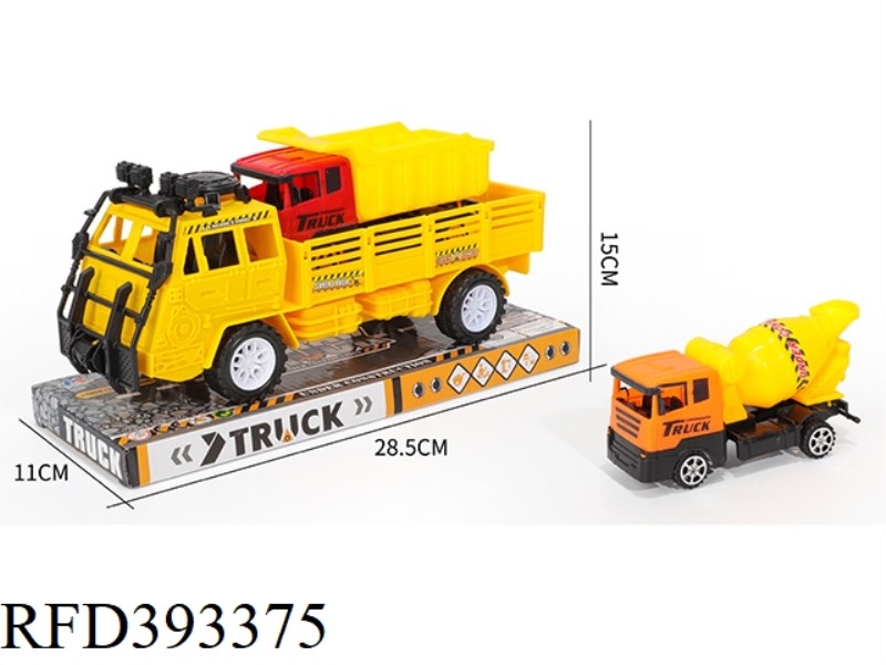 SOLID COLOR INERTIAL TRUCK SLIDING ENGINEERING VEHICLE