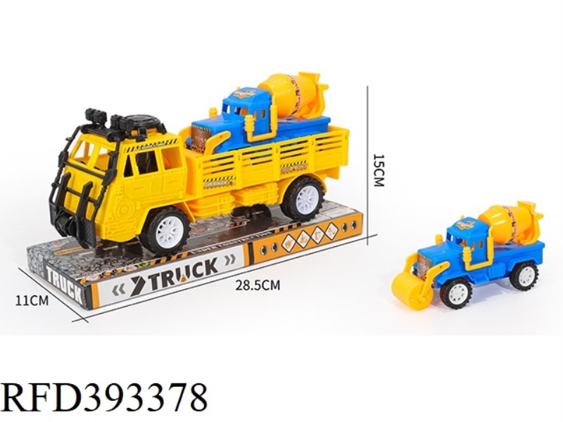 SOLID COLOR INERTIAL TRUCK SLIDING ENGINEERING VEHICLE
