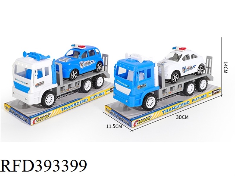 SOLID COLOR INERTIAL POLICE CAR ENGINEERING VEHICLE-MOUNTED POLICE CAR