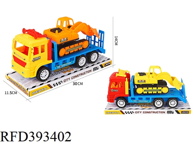SOLID COLOR INERTIAL ENGINEERING VEHICLE SLIDING BULLDOZER