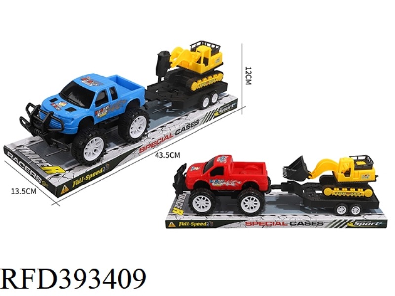 INERTIAL CROSS-COUNTRY PICKUP TOWED SLIDING BULLDOZER