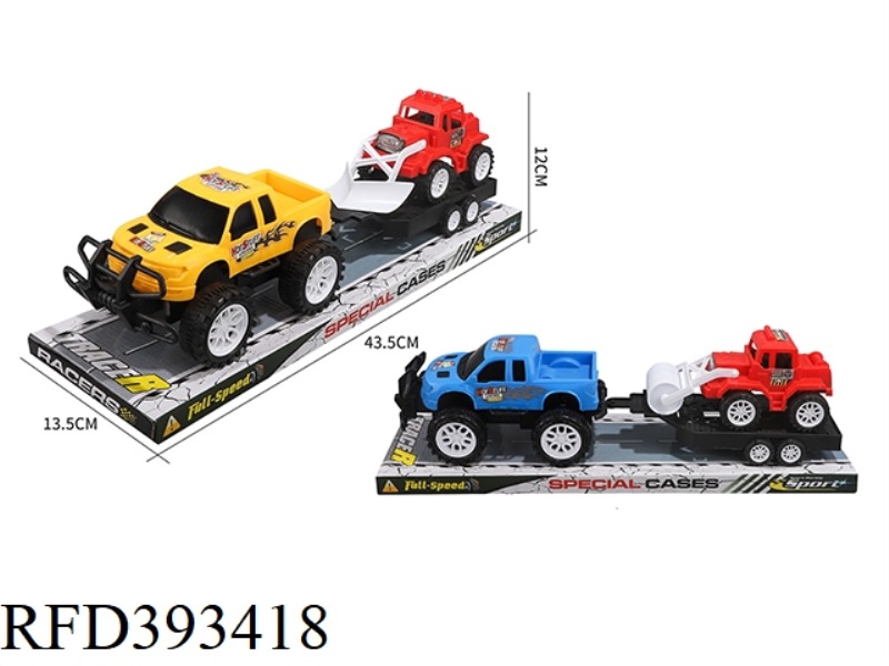 INERTIAL OFF-ROAD PICKUP TRUCK TOWED SLIDING ENGINEERING VEHICLE