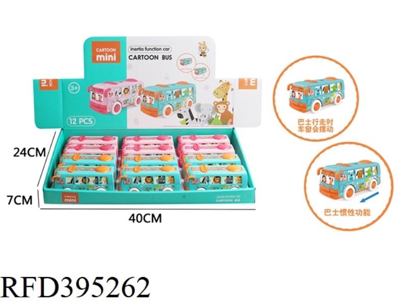 ANIMAL FRICTION BUS 12PCS