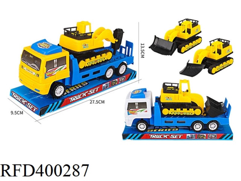 INERTIAL TRAILER LOADED SLIDING BULLDOZER