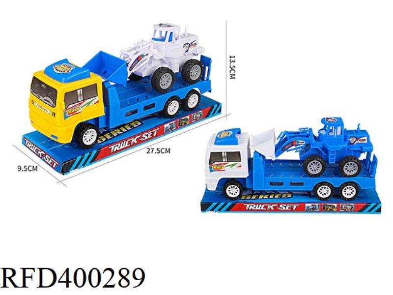 INERTIAL TRAILER LOADED SLIDING POLICE CAR BULLDOZING