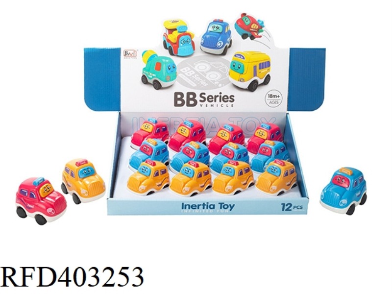 CARTOON INERTIAL TAXI 12PCS