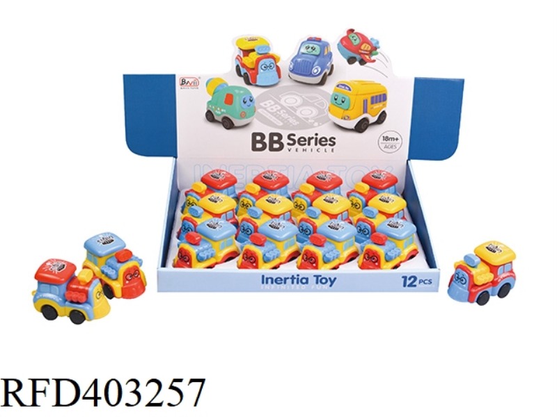 CARTOON INERTIA TRAIN 12PCS