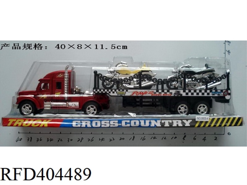 INERTIAL TRAILER + 2 HARLEY MOTORCYCLES
