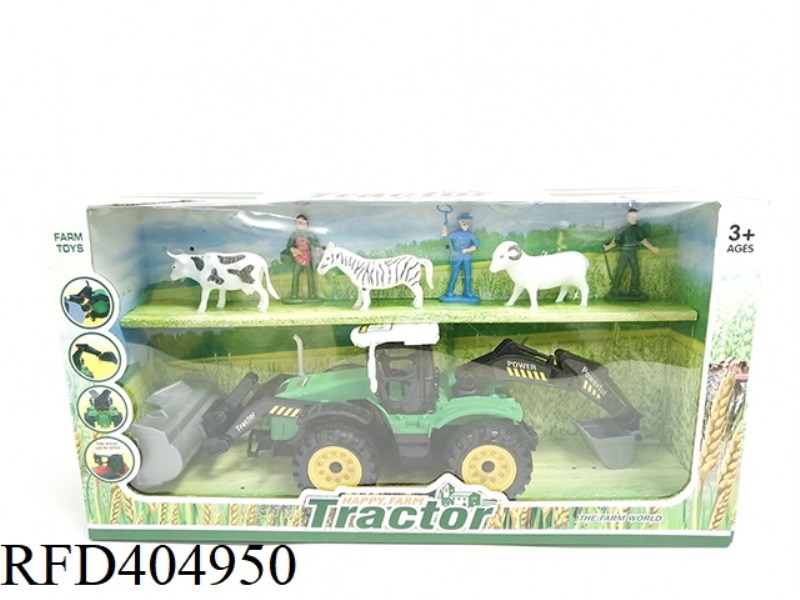 BULLDOZING IN FRONT OF FARMER'S CAR