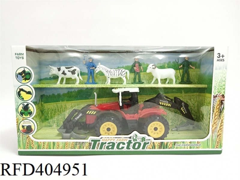 BULLDOZING IN FRONT OF FARMER'S CAR