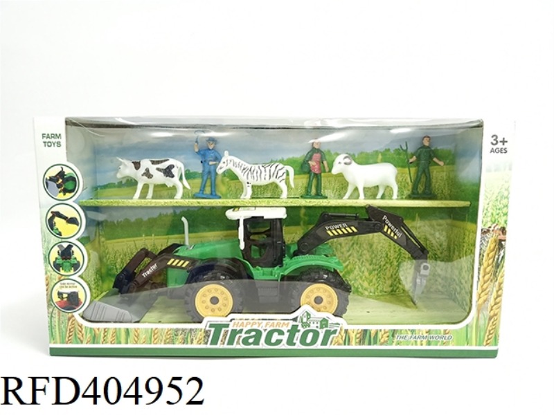 BULLDOZING IN FRONT OF FARMER'S CAR