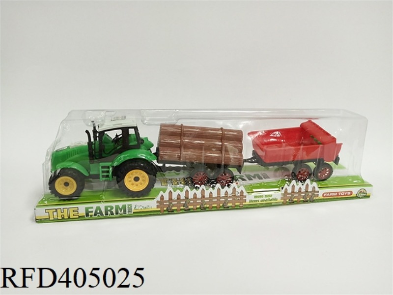 FARMER'S CART TOWING CEDAR AND RICE PADDY MACHINE