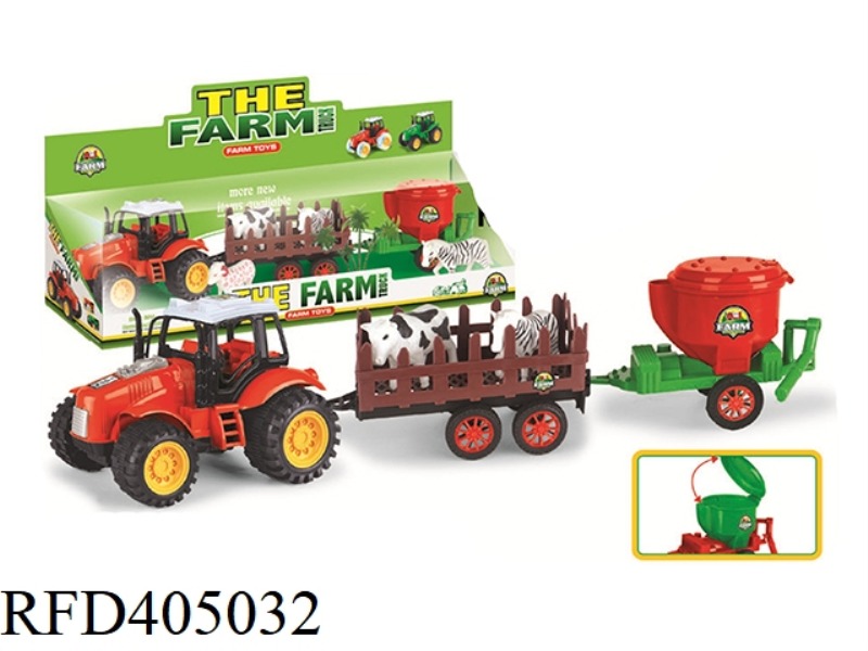 FARMER CART DRAG RICE FLOUR MACHINE