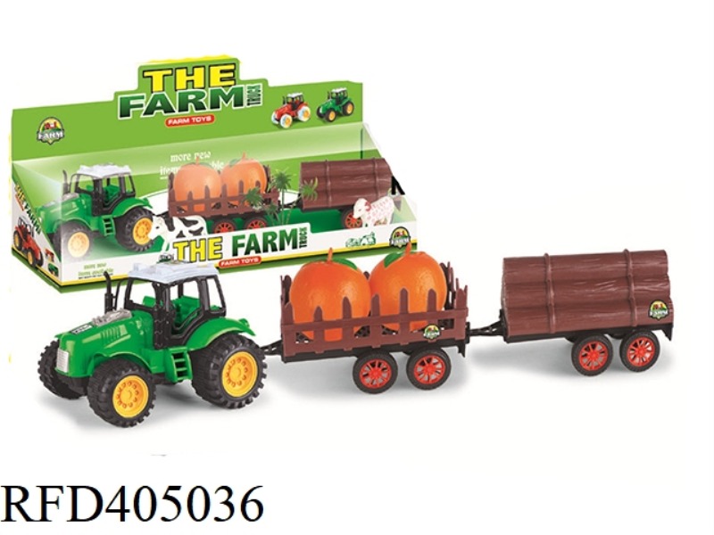 FARMER'S CART DRAGS ORANGES AFTER FIR