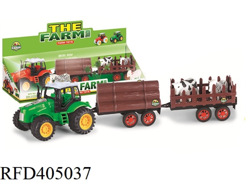 FARMER TRUCK DRAGS RICE FLOUR MACHINE