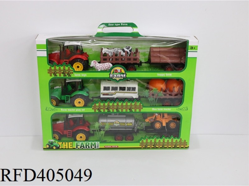 FARMER CAR TOW TWO TIES THREE LAYERS
